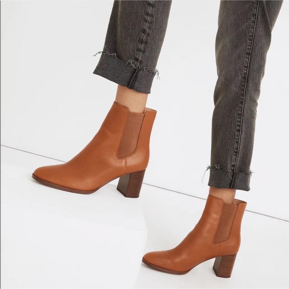 Madewell Laura Chelsea boot in English Saddle